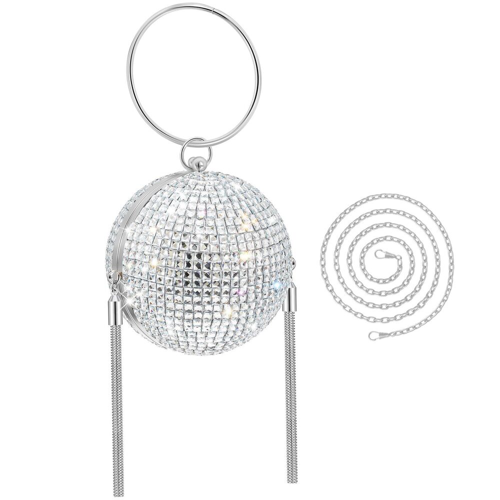 6515 Disco Ball Purses Crystal Purses Rhinestone Party Evening Clutch
